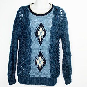 Vintage Forum  men's Handknit Sweater Acrylic